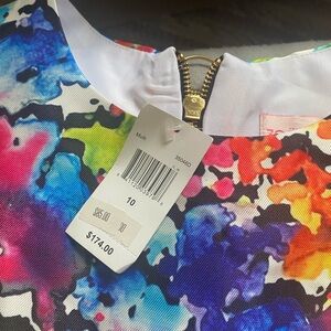 Colorful Abstract Print Dress
